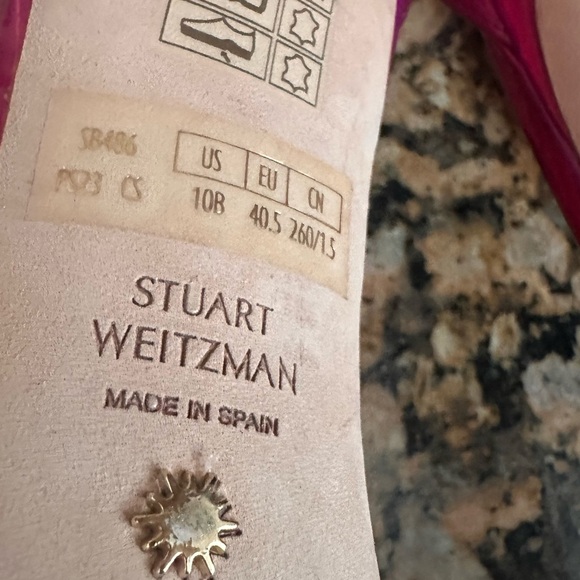 Stuart Weitzman Women's Nudistcurve 100mm Sandals Hot Pink - Picture 8 of 8